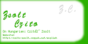 zsolt czito business card